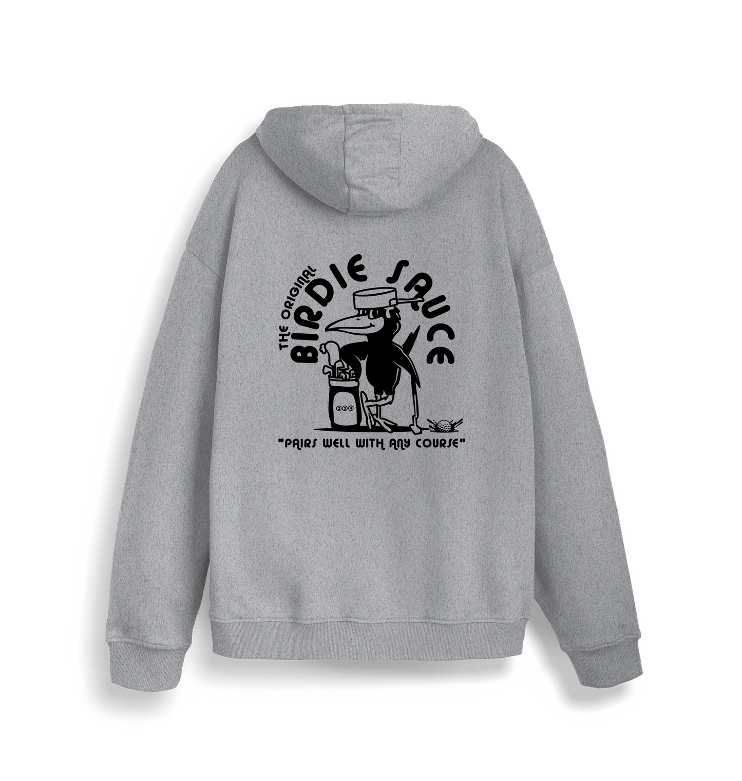 Heather Grey Printed Sweater Back