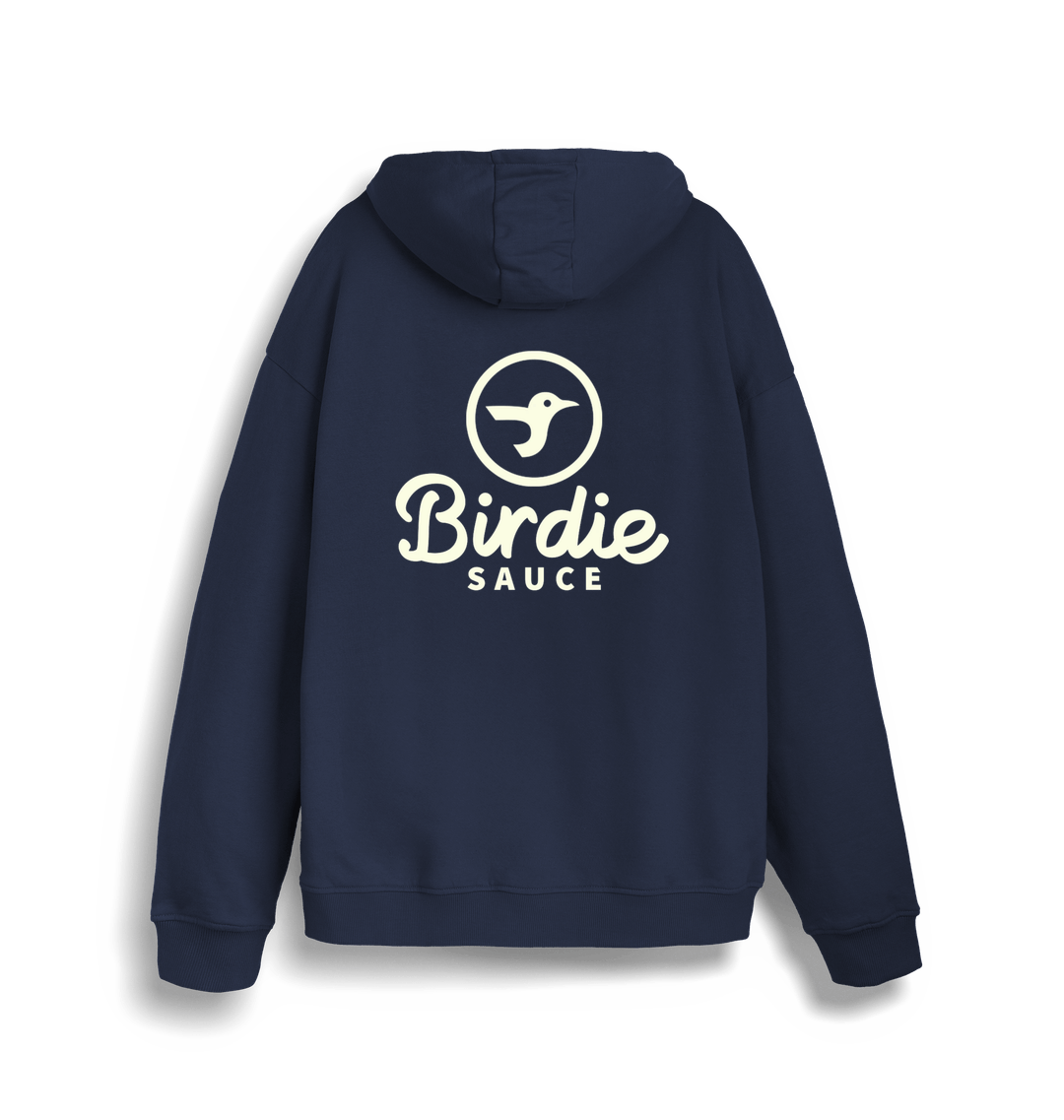 French Navy Printed Sweater Back