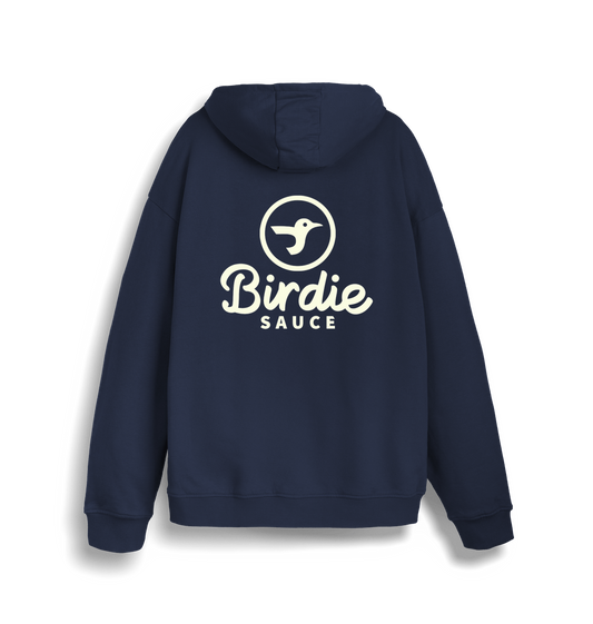 French Navy Printed Sweater Back