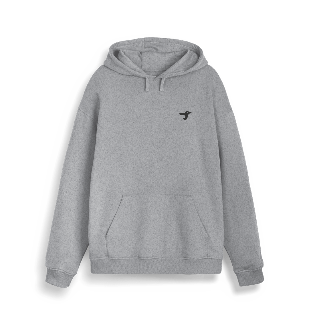 Heather Grey Printed Sweater Front
