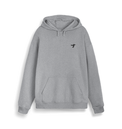 Heather Grey Printed Sweater Front