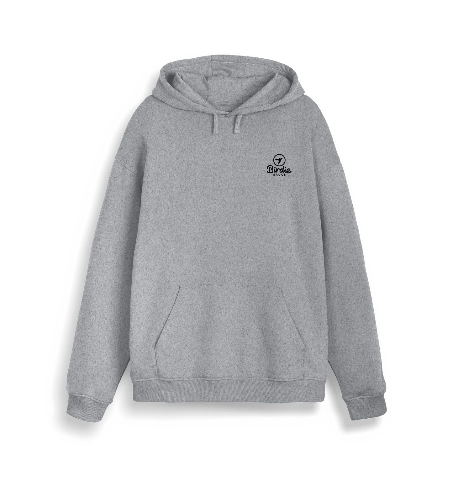 Heather Grey Printed Sweater Front