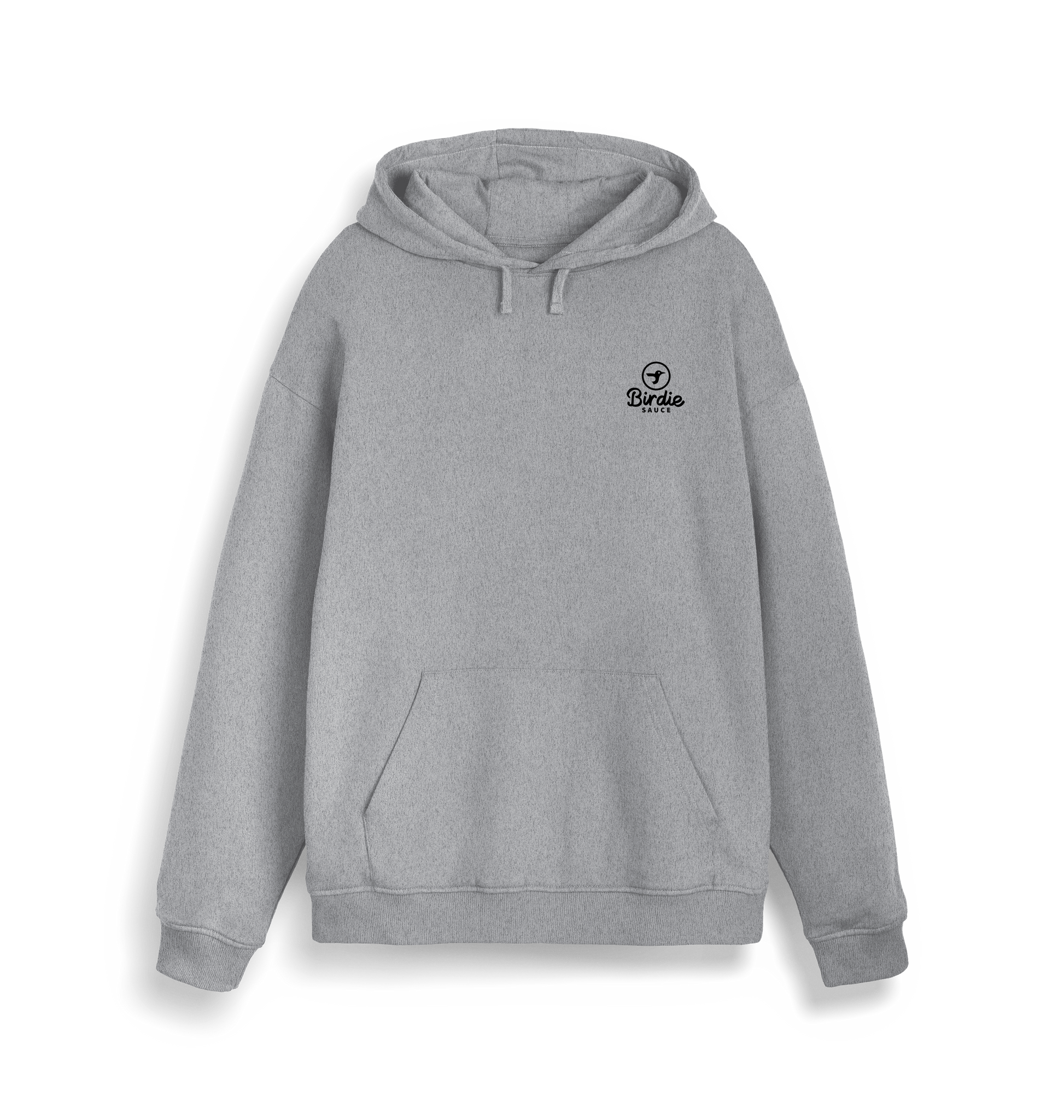 Heather Grey Printed Sweater Front