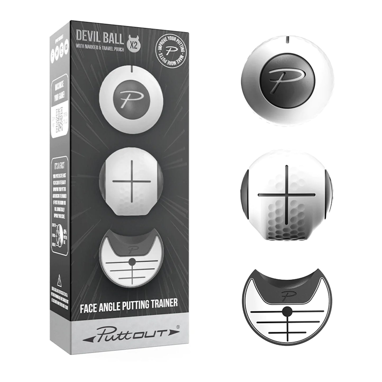 PUTTOUT DEVIL BALL PUTTING AID