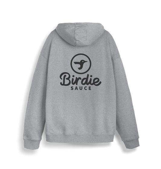 Heather Grey Printed Sweater Back