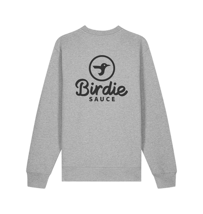Heather Grey Printed Sweater Back