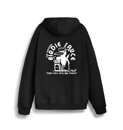 Black Printed Sweater Back